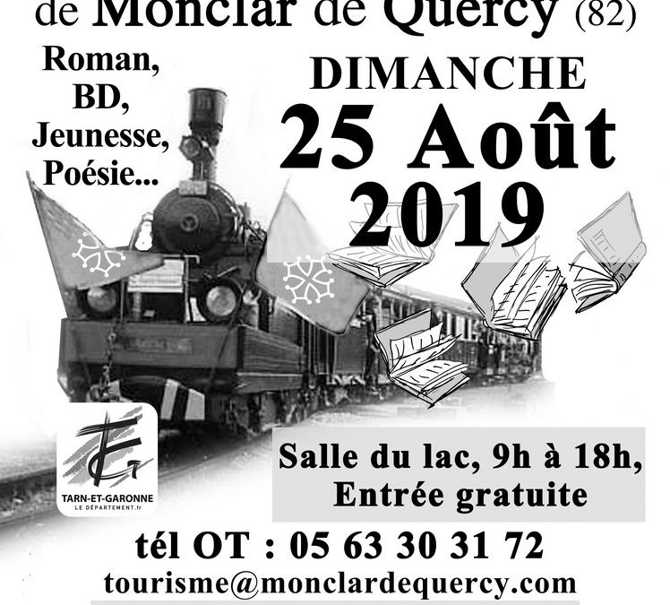 Les rencontres à venir – 16 ème salon du livre de Monclar de Quercy (25 août 2019)