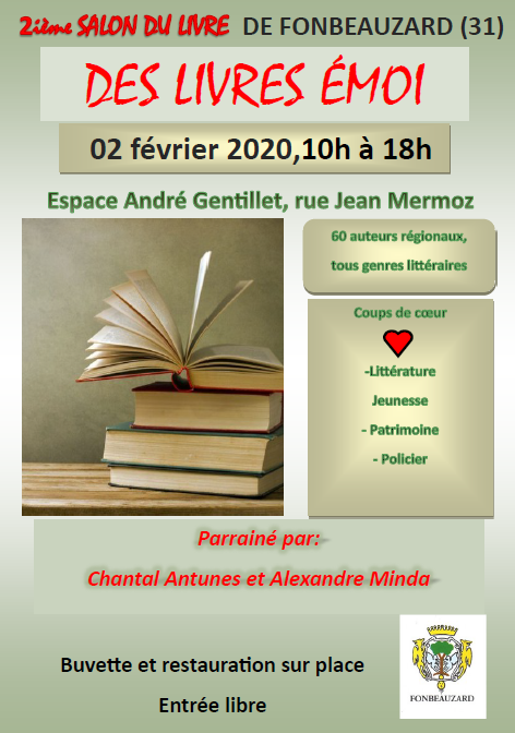 Des livres émoi, 2 ème salon du livre de Fonbeauzard (2 février 2020)
